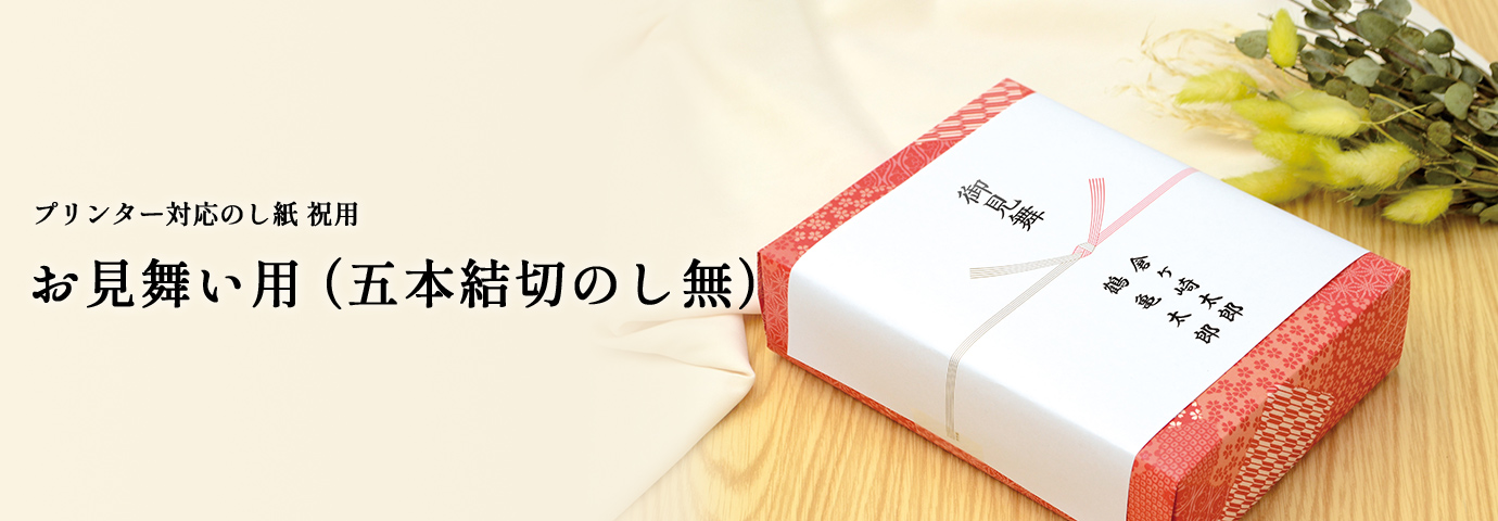 お見舞い用（五本結切のし無）