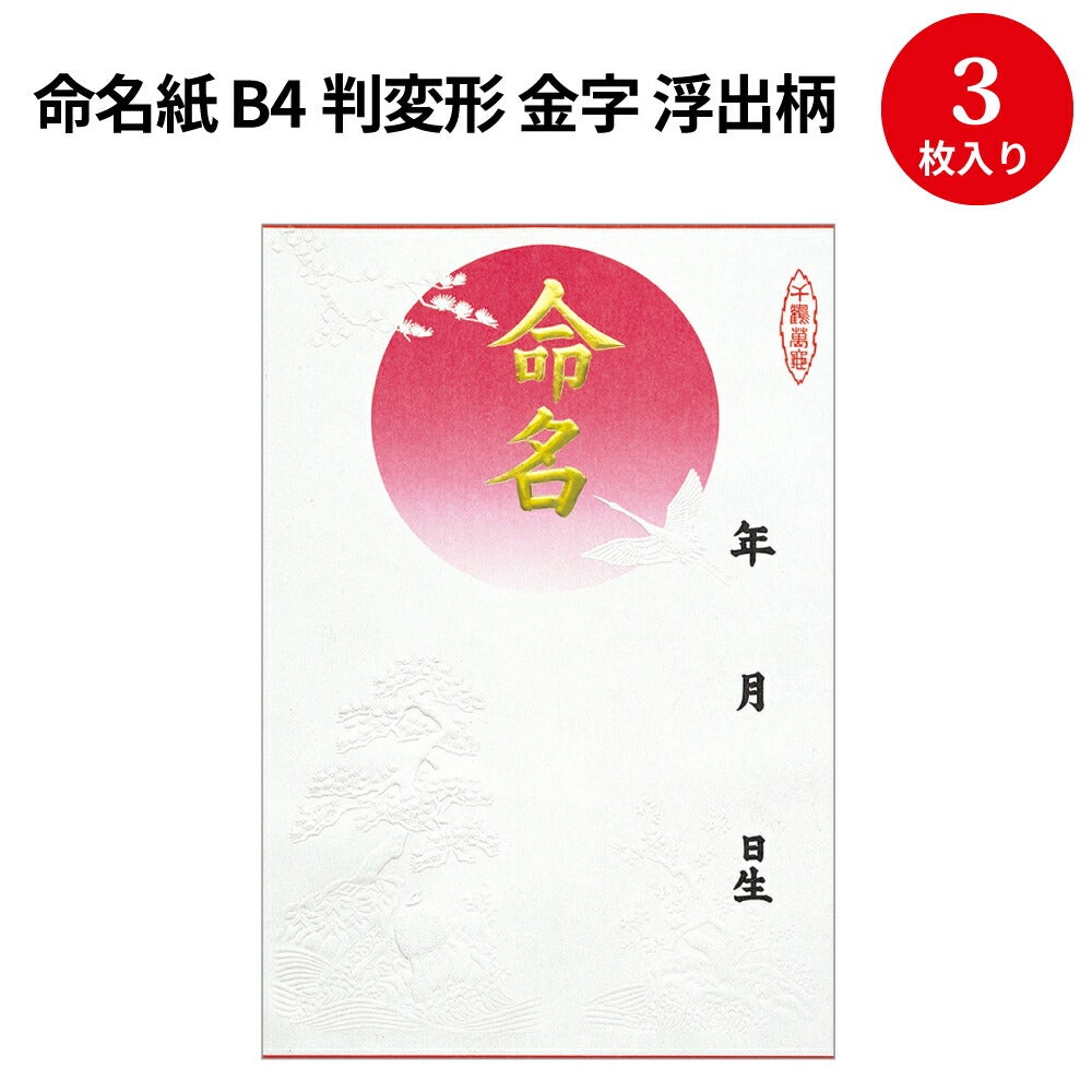 命名紙（命名書） | 賞状・のし紙・くじのTOPメーカー ササガワ
