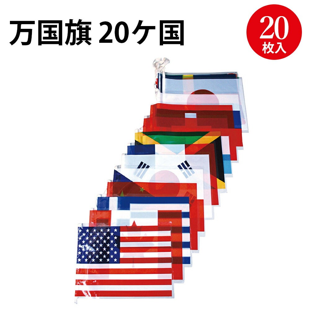 万国旗 20ケ国 20枚 40-7461 | ササガワオンラインショップ